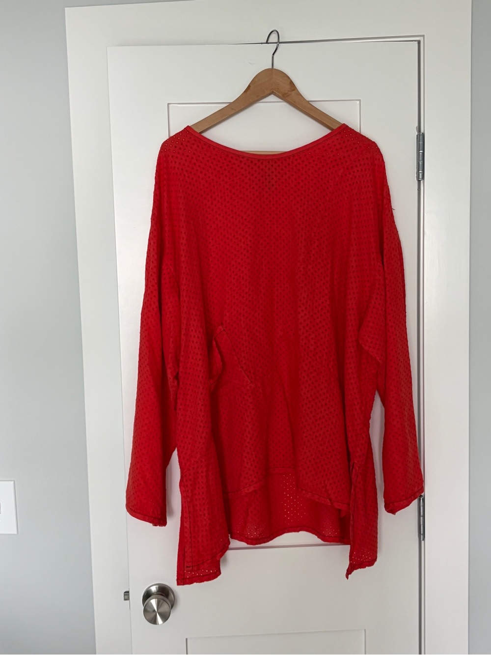 Bright Orange Lightweight Top by Cynthia Ashby